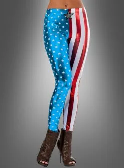 Captain America Leggings Für Damen