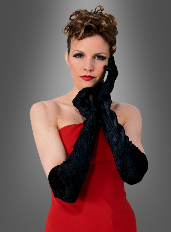 Samthandschuhe Lang Und Schwarz 1 Samthandschuhe Lang Und Schwarz