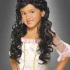 Prinzessin Perücke SCHWARZ Mädchen