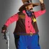 Dicker Sheriff Spaßkostüm Mit Riesenhut