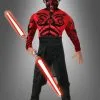 Darth Maul Kinderkostüm Deluxe Mit Muskeln