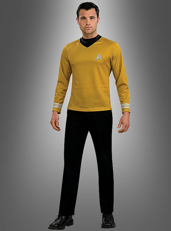 Star Trek Uniform Captain Kirk Shirt Gold 1 Star Trek Uniform Captain Kirk Shirt Gold