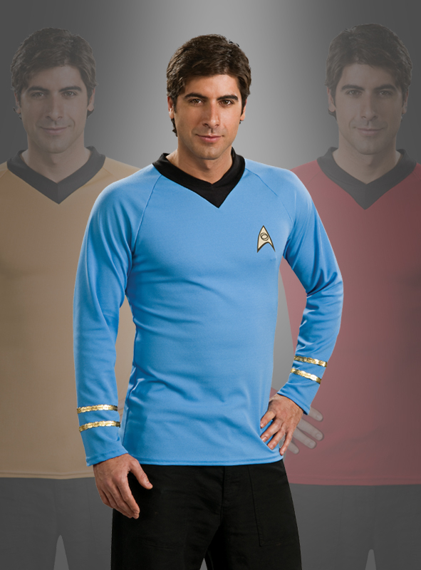 Original Star Trek Classic Kostüm Shirt Blau 1 Original Star Trek Classic Kostüm Shirt Blau