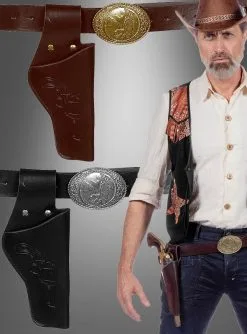 Pistolengürtel Cowboy Western Holster