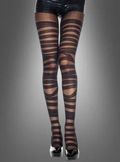 Strumpfhose Mit Bandagen Muster