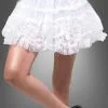 Petticoat Kurz Weiß Mit Spitze