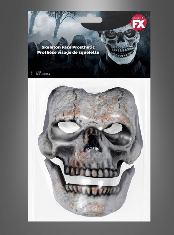 2-teilige Skelett Maske Für Erwachsene 2 2-teilige Skelett Maske Für Erwachsene – Bild 2