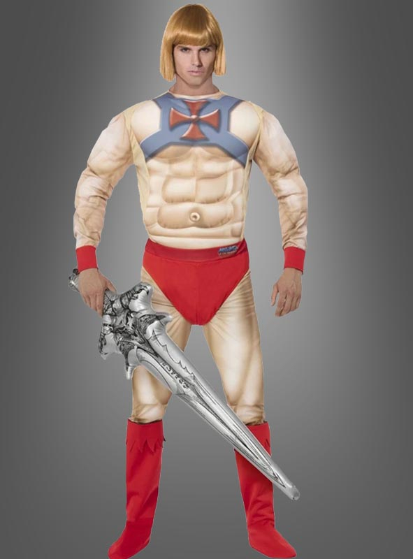 He-Man Prinz Adam Muskel Kostüm Erw. 1 He-Man Prinz Adam Muskel Kostüm Erw.