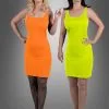 Bodycon Kleid Figurbetont In Neonfarben