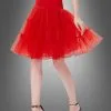 Knielanger Deluxe Petticoat Rot
