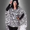 Plüsch Zebra Poncho XS-XXXL