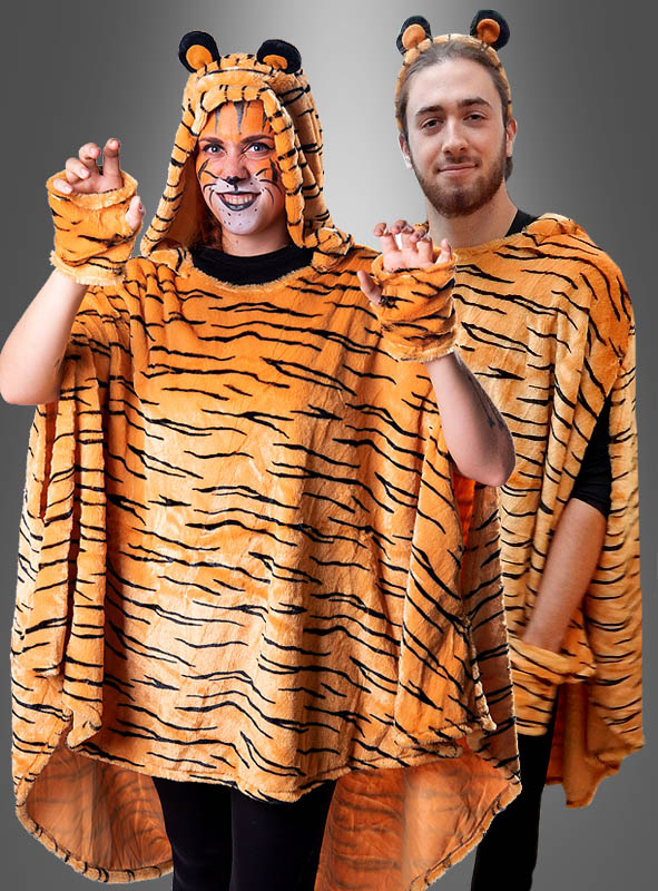 Tiger Poncho Aus Hochwertigem Plüsch S-XXXL 1 Tiger Poncho Aus Hochwertigem Plüsch S-XXXL