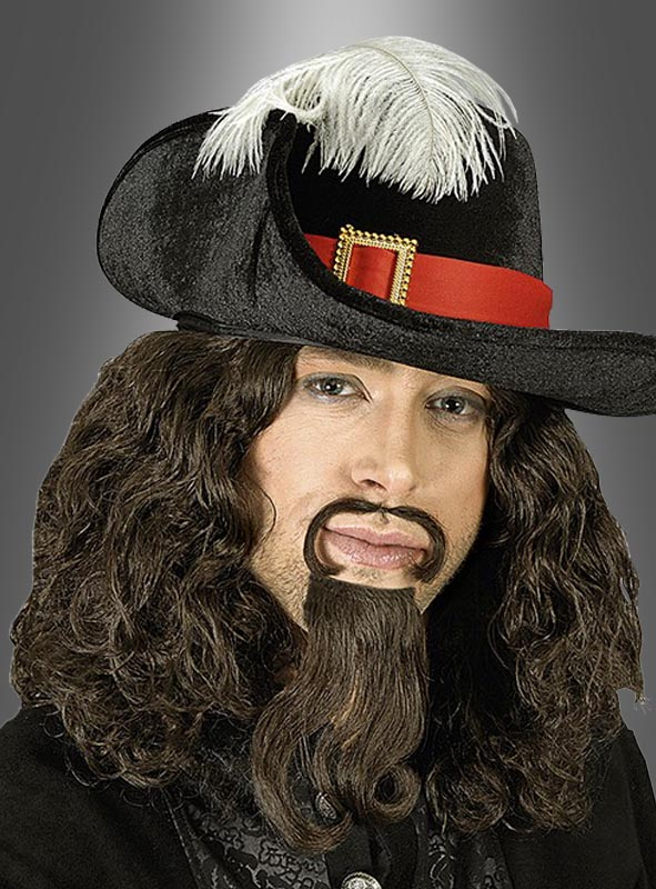 Deluxe Musketier Hut Mit Federn 1 Deluxe Musketier Hut Mit Federn