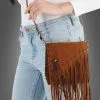 Indianer Boho Tasche Mit Fransen
