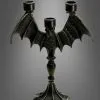 Dämonischer Fledermaus Kerzenleuchter