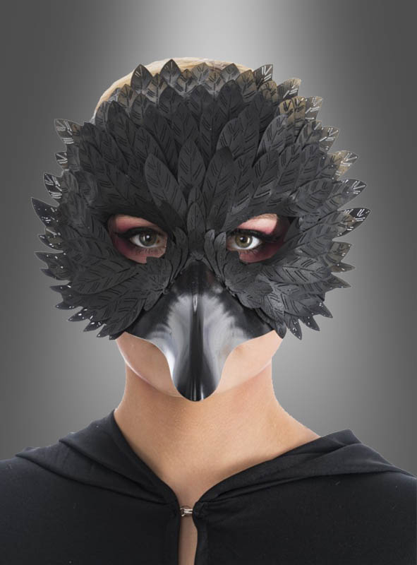 Pestmaske Mit Federn Schwarz 1 Pestmaske Mit Federn Schwarz