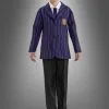 Wednesday Jungen Schuluniform Schwarz Lila