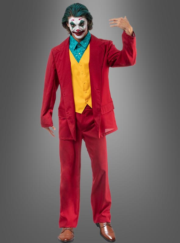 Roter Crazy Joker Anzug Für Herren 1 Roter Crazy Joker Anzug Für Herren