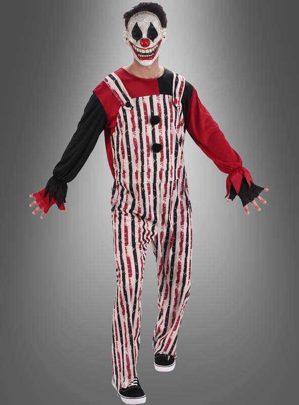 Gestreifter Clown Anzug Herren 1 Gestreifter Clown Anzug Herren
