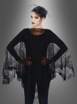 Filigraner Spinnennetz Poncho