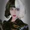 Cruel Girl Perücke Schwarz-weiß