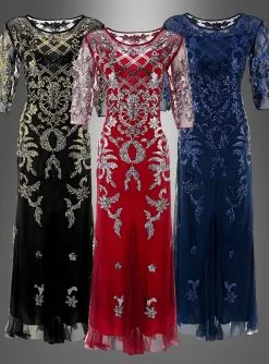 Langes Abendkleid 20er Jahre Mira
