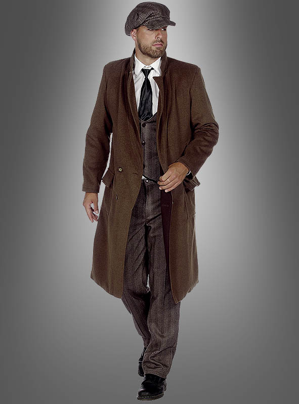 Brauner Luxus Herrenmantel 20er Jahre 1 Brauner Luxus Herrenmantel 20er Jahre