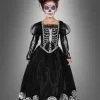Deluxe Totenkopf Kleid Für Mädchen