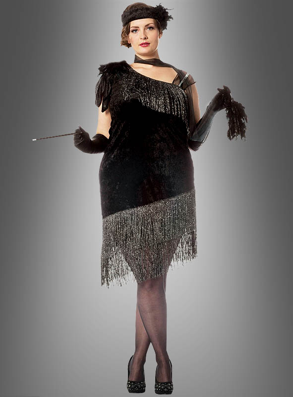 XXL Diva 20er Jahre Fransenkleid 1 XXL Diva 20er Jahre Fransenkleid