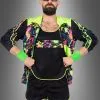 Retro Neon Aerobic Fitness Anzug Herren