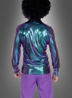 Schillerndes Premium 70er Jahre Disco Hemd 5 Schillerndes Premium 70er Jahre Disco Hemd -Günstiges Kostumhaus Geschäft 177 5491 pic3