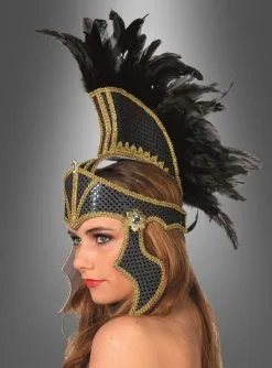 Gladiatorin Kopfschmuck Mit Federn