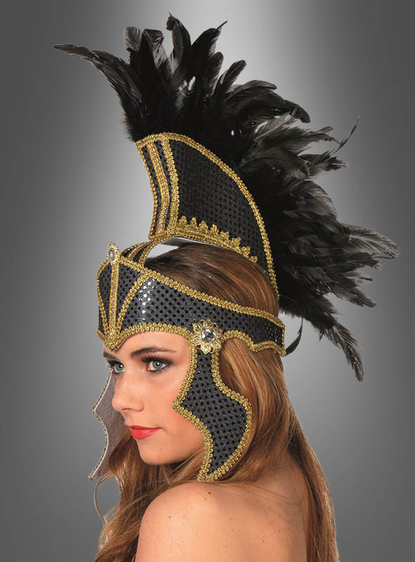 Gladiatorin Kopfschmuck Mit Federn 1 Gladiatorin Kopfschmuck Mit Federn