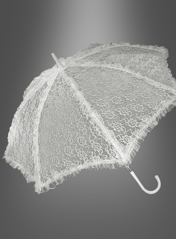 Gothic Schirm Mit Spitze Weiß Oder Schwarz 2 Gothic Schirm Mit Spitze Weiß Oder Schwarz – Bild 2