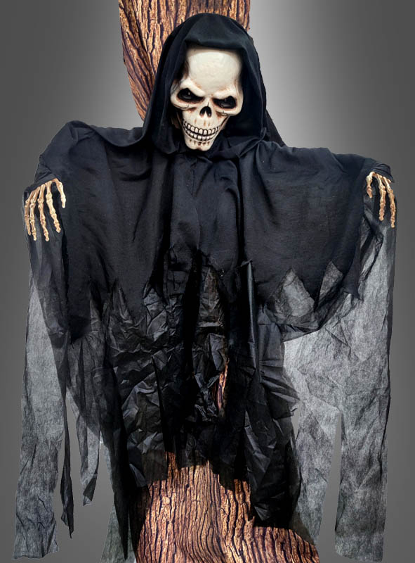 Animiertes Skelett Baum Dekoration 140cm 1 Animiertes Skelett Baum Dekoration 140cm