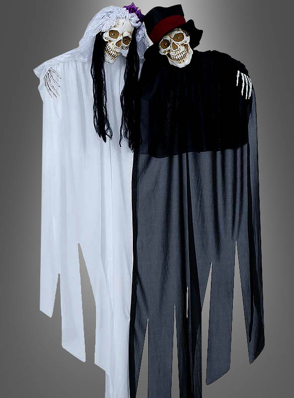 Animiertes Brautpaar Halloween Deko 120cm 1 Animiertes Brautpaar Halloween Deko 120cm