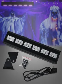 UV Schwarzlicht Lampen Leiste Mit 6 LEDs