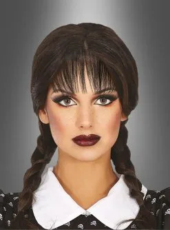 Schwarze Perücke Mit Zöpfen Für Erwachsene