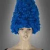 Marge Perücke Turmfrisur Blau
