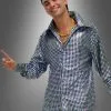 Disco Glitterhemd Herren Kostüm