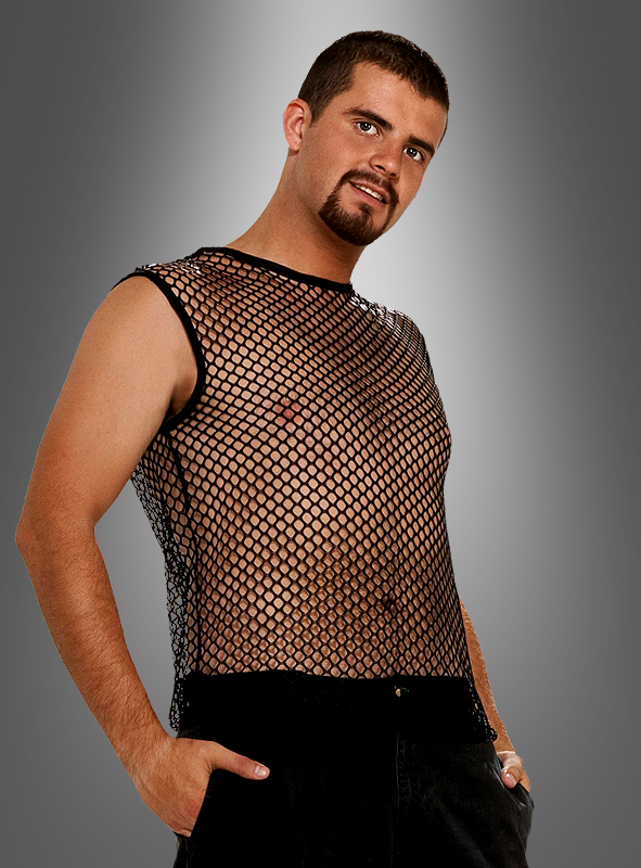 Netzhemd Schwarz ärmellos Für Rocker 1 Netzhemd Schwarz ärmellos Für Rocker