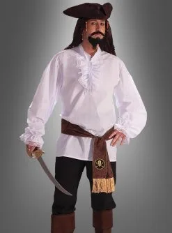 Elegantes Rüschenhemd Herren Weiß 7 Elegantes Rüschenhemd Herren Weiß -Günstiges Kostumhaus Geschäft 40 64755 pic4