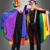 Umhang Cape Regenbogen Unisex