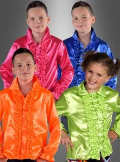 Rüschenhemd Für Kinder Verschiedene Farben