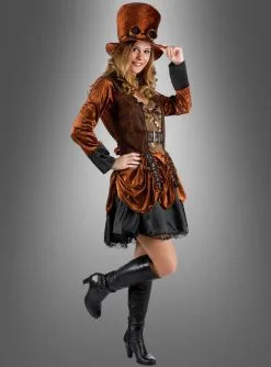 Steampunk Fashion Kleid Braun