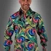 Buntes 70er Hemd Wirbelwind