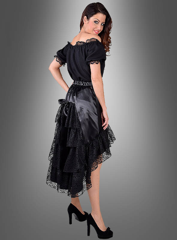 Rock Mit Spitze Schwarz 1 Rock Mit Spitze Schwarz