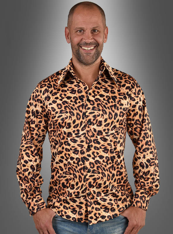 Herrenhemd Leoprint 80er Jahre 1 Herrenhemd Leoprint 80er Jahre