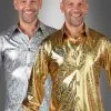 Deluxe 70er Disco Hemd Hologramm