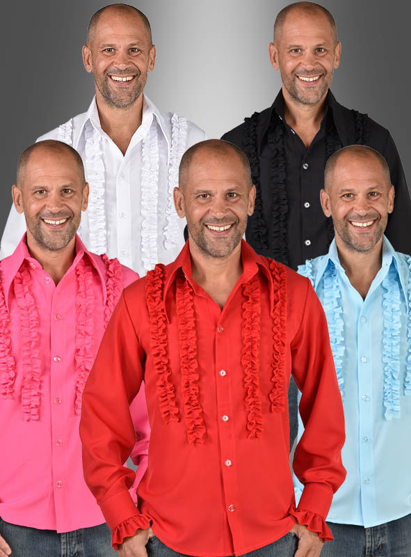 Schlagerparade 4-reihiges Rüschenhemd 1 Schlagerparade 4-reihiges Rüschenhemd